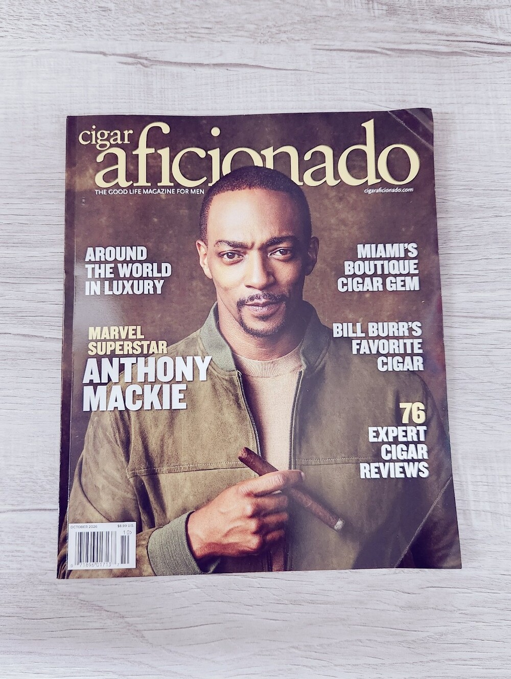 🍭7/$15 Cigar Aficionado Magazine September/October 2026 Anthony Mackie
